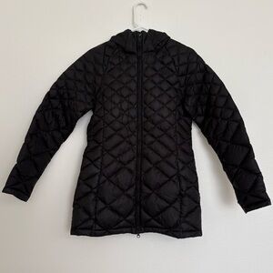 The North Face Quilted 550 Goose Down Puffer Jacket in Black Size Small